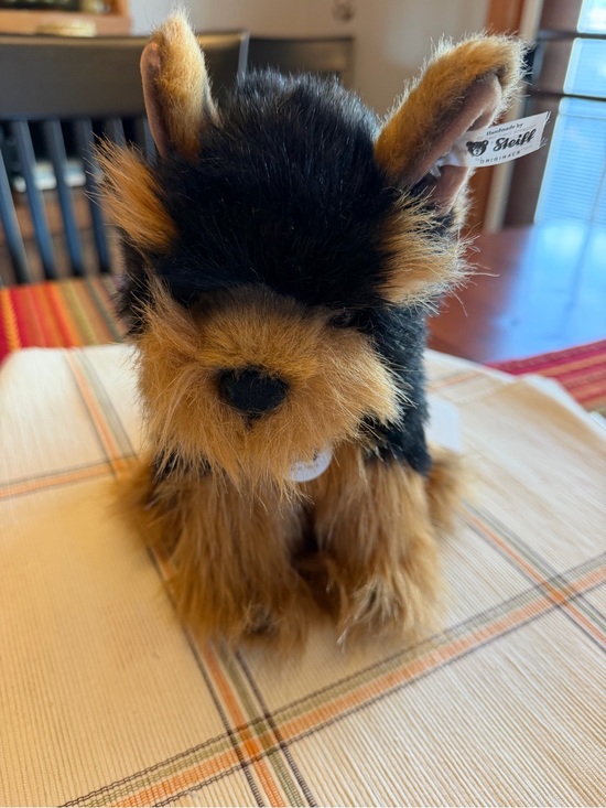 steiff Other - Steiff Herkules Plush Yorkshire Terrier in Black and Brown -